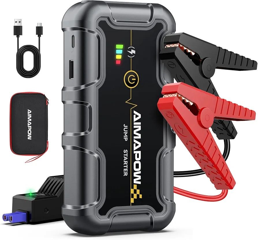 جامپ استارتر خودرو AIMAPOW مدل 8000A ظرفیت 20000mAh