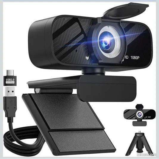 دوربین وب‌کم کامپیوتر HD 1080p مجهز به فوکوس خودکار